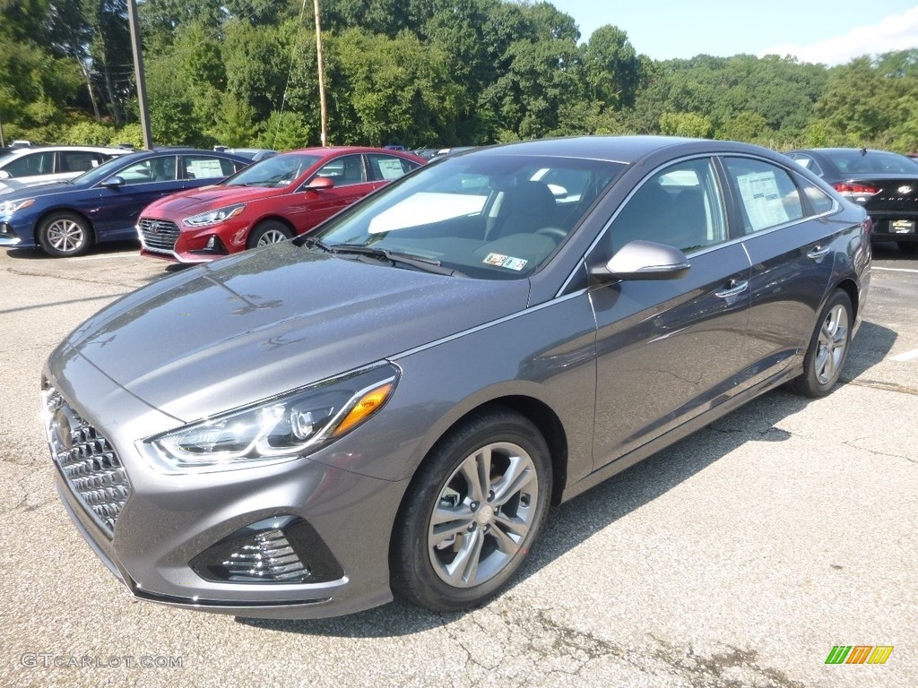 Machine Gray 2019 Hyundai Sonata SEL Exterior Photo #129479189