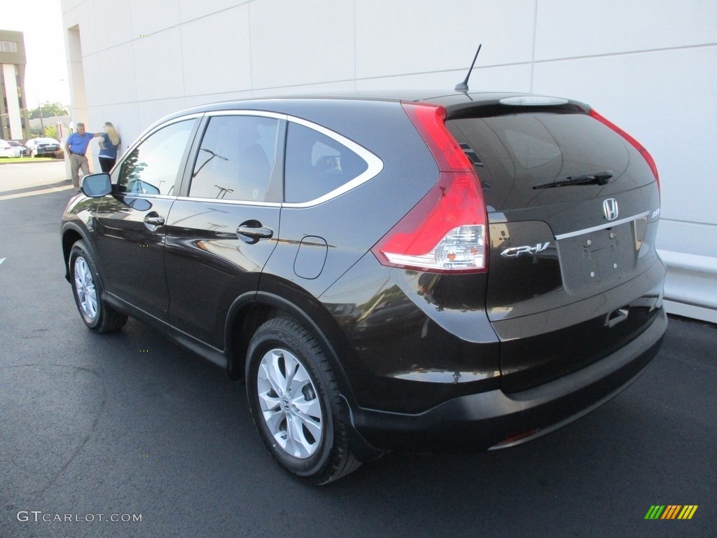 2013 CR-V EX AWD - Kona Coffee Metallic / Black photo #3