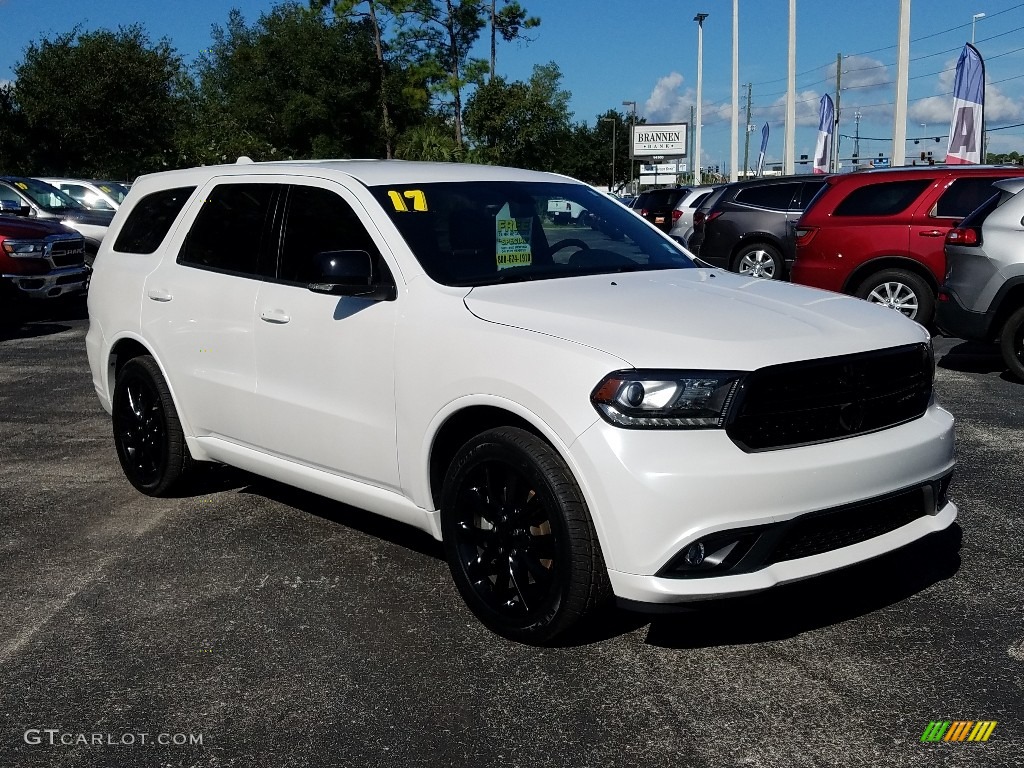 2017 Durango R/T - Vice White Tri-Coat Pearl / Black photo #7