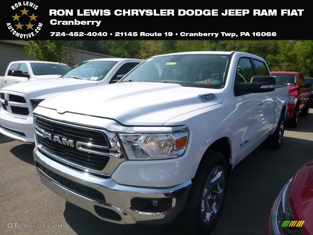 2019 1500 Big Horn Crew Cab 4x4 - Bright White / Black/Diesel Gray photo #1