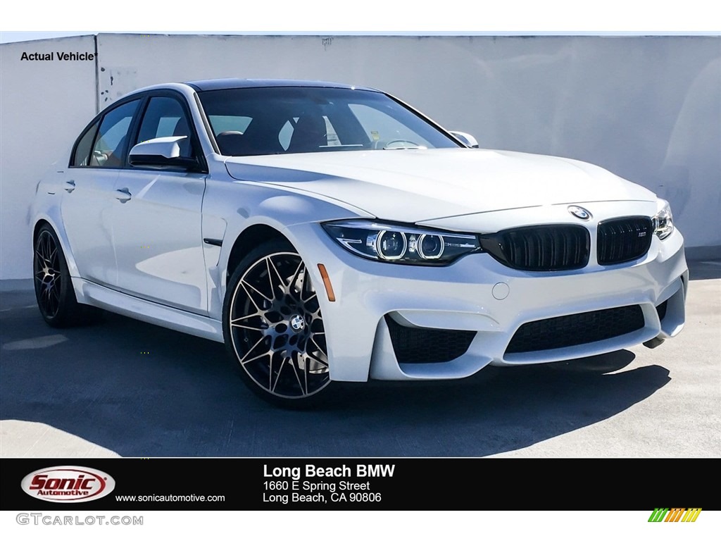 2018 M3 Sedan - Mineral White Metallic / Sakhir Orange/Black photo #1