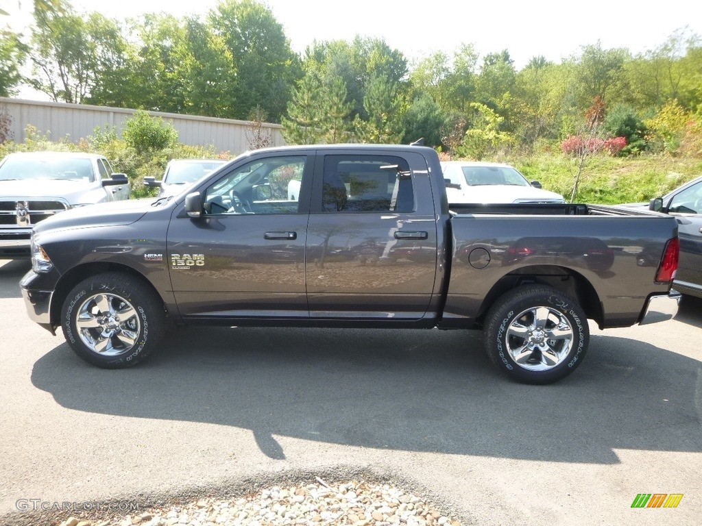 2019 1500 Classic Big Horn Crew Cab 4x4 - Granite Crystal Metallic / Black/Diesel Gray photo #2