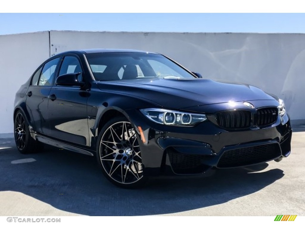 Azurite Black Metallic 2018 BMW M3 Sedan Exterior Photo #129482153