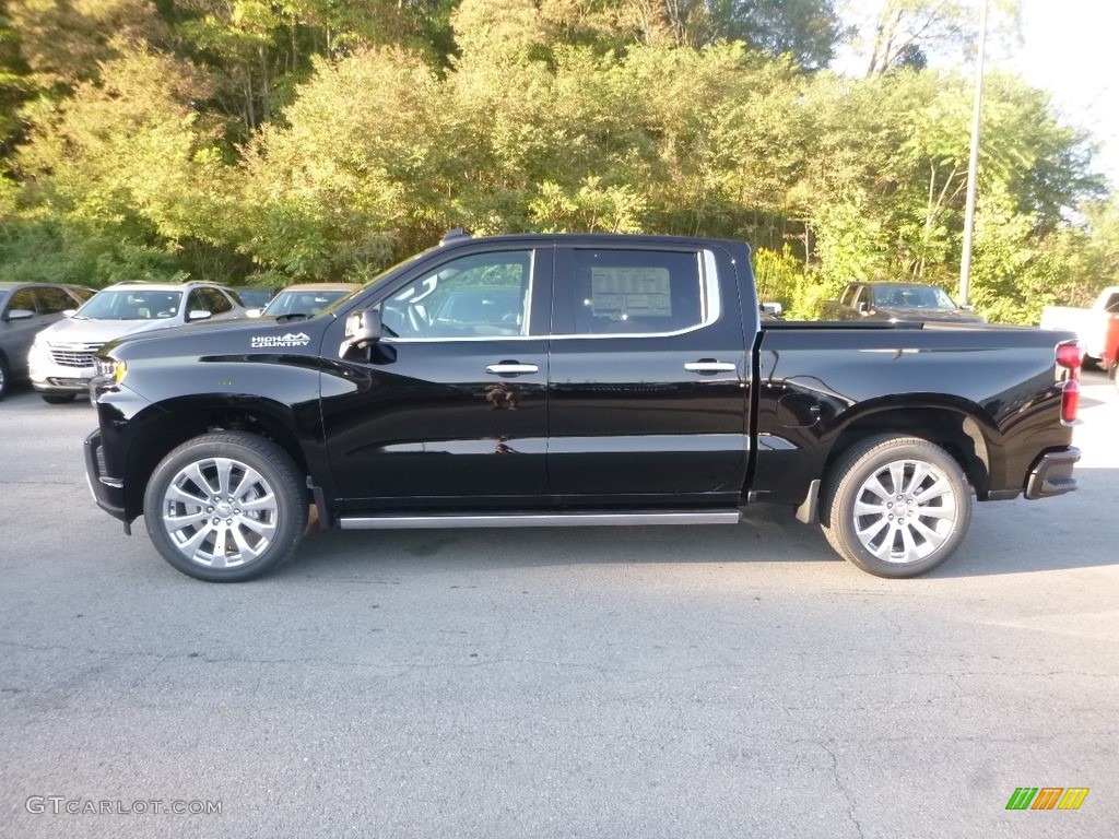 Black 2019 Chevrolet Silverado 1500 High Country Crew Cab 4WD Exterior Photo #129483578