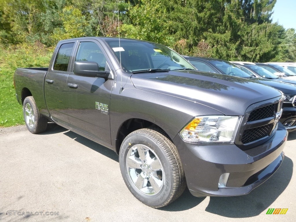 2019 1500 Classic Express Quad Cab 4x4 - Granite Crystal Metallic / Black/Diesel Gray photo #7