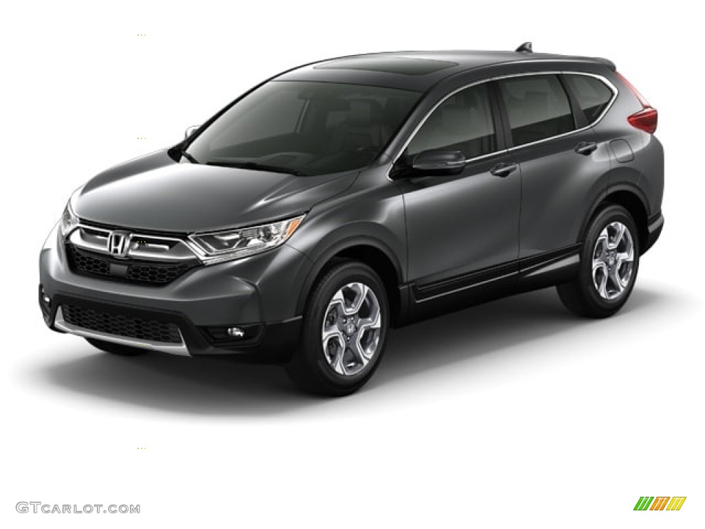 2018 CR-V EX-L - Modern Steel Metallic / Black photo #29