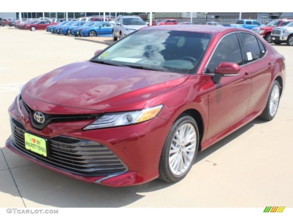 2018 Camry XLE - Ruby Flare Pearl / Black photo #3