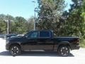 2019 Diamond Black Crystal Pearl Ram 1500 Rebel Crew Cab 4x4  photo #2