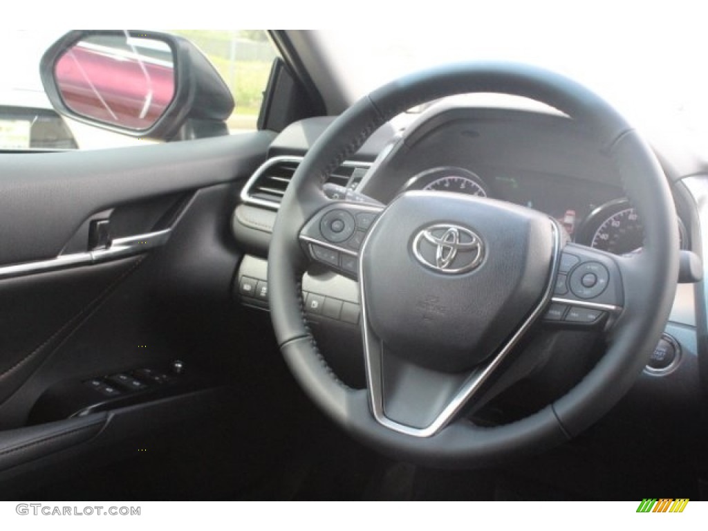 2018 Camry XLE - Ruby Flare Pearl / Black photo #26