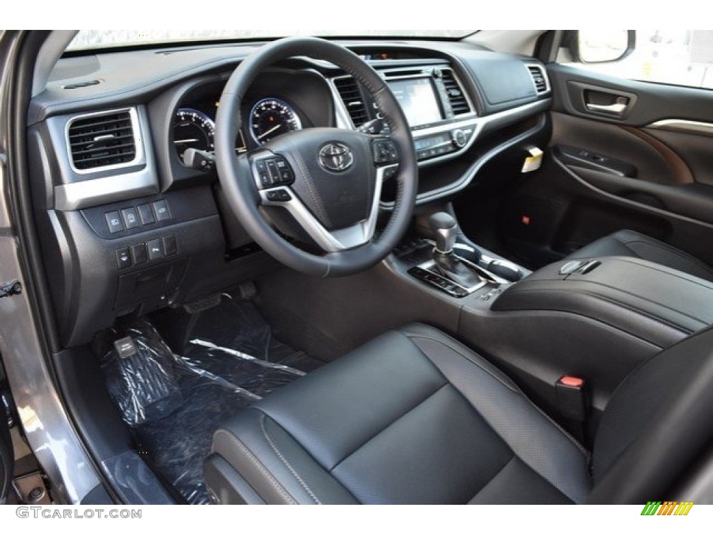 Black Interior 2019 Toyota Highlander Limited AWD Photo #129489032