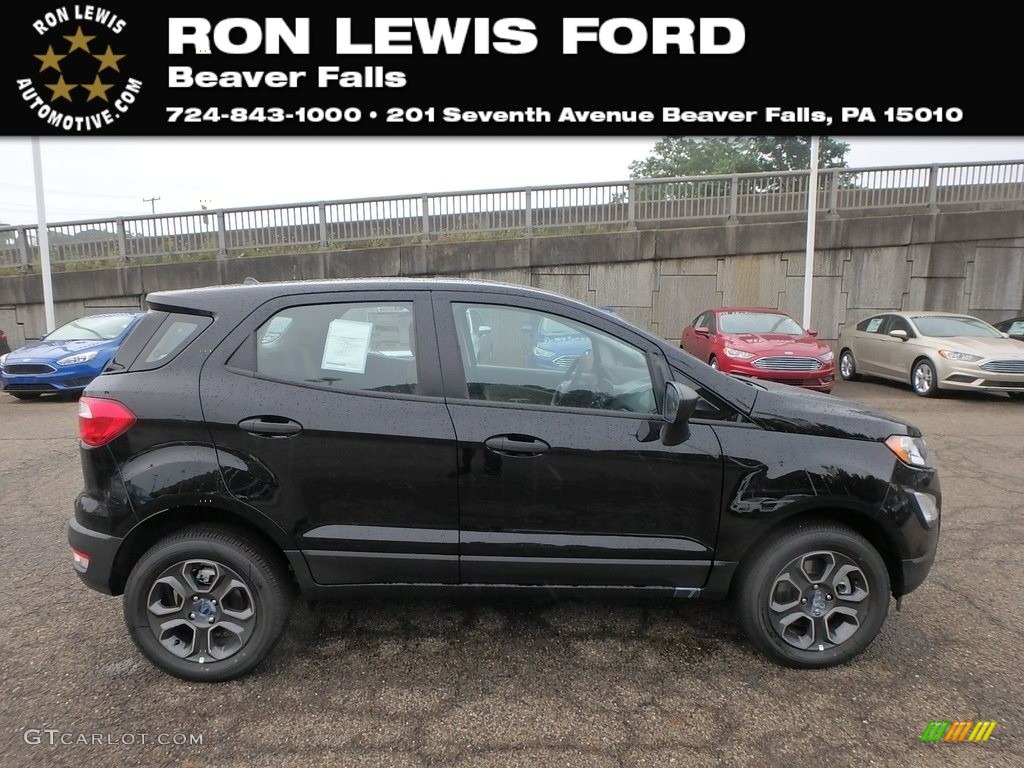 2018 EcoSport S 4WD - Shadow Black / Medium Light Stone photo #1