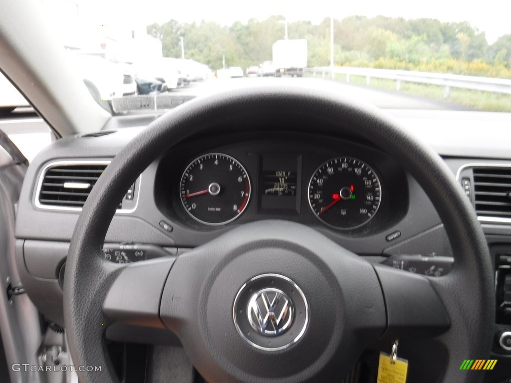2012 Jetta SE Sedan - Moonrock Silver Metallic / Titan Black photo #13