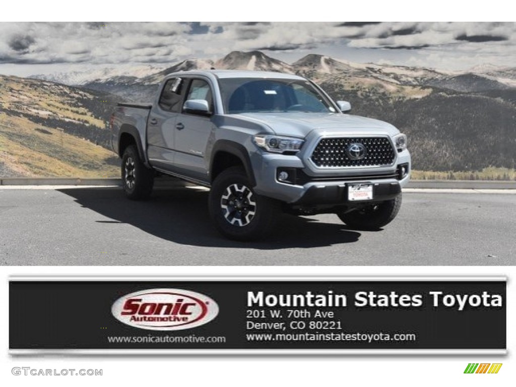 2018 Tacoma SR Double Cab 4x4 - Cement / Cement Gray photo #1