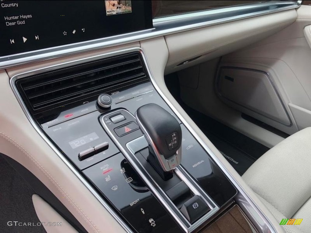 2017 Panamera 4 - Night Blue Metallic / Black/Chalk photo #7
