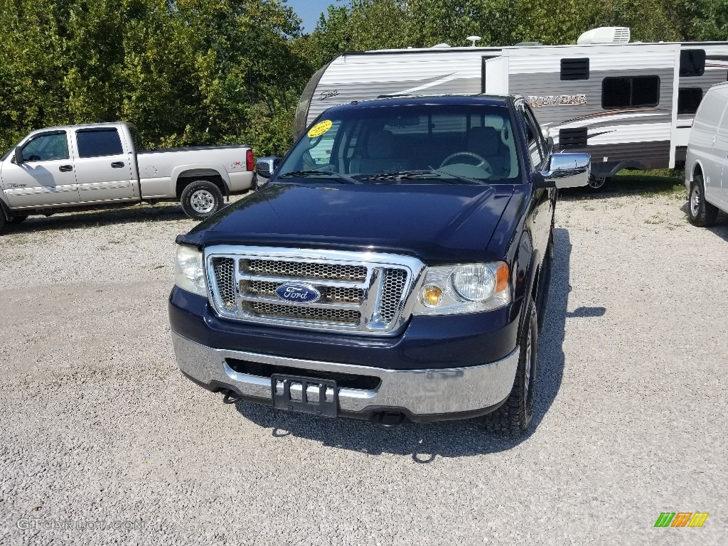 2006 F150 XLT SuperCab 4x4 - Medium Wedgewood Blue Metallic / Medium/Dark Flint photo #3