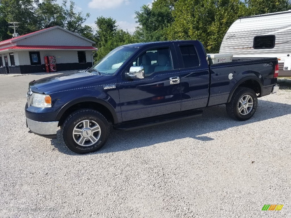 2006 F150 XLT SuperCab 4x4 - Medium Wedgewood Blue Metallic / Medium/Dark Flint photo #5