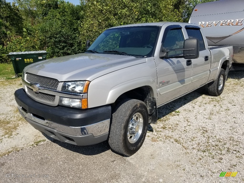 2004 Silverado 2500HD LS Crew Cab 4x4 - Silver Birch / Dark Charcoal photo #20