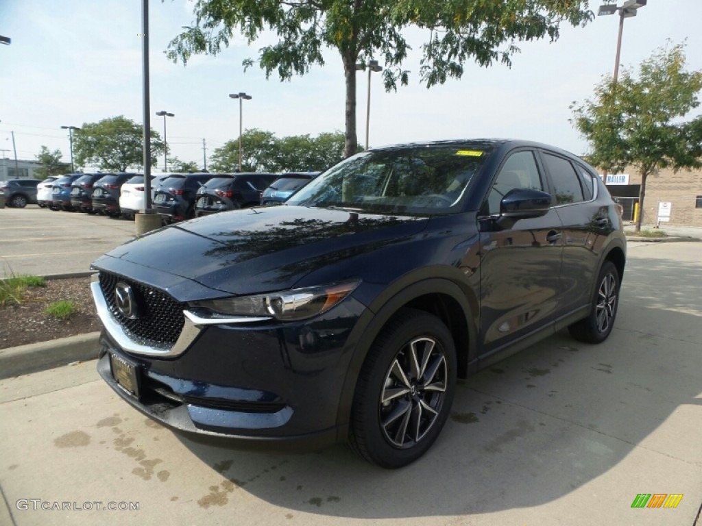 2018 CX-5 Touring AWD - Deep Crystal Blue Mica / Black photo #1