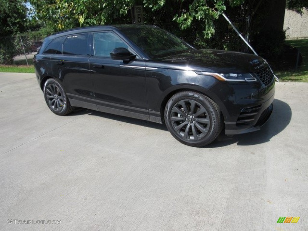 2019 Range Rover Velar R-Dynamic HSE - Santorini Black Metallic / Light Oyster/Ebony photo #1