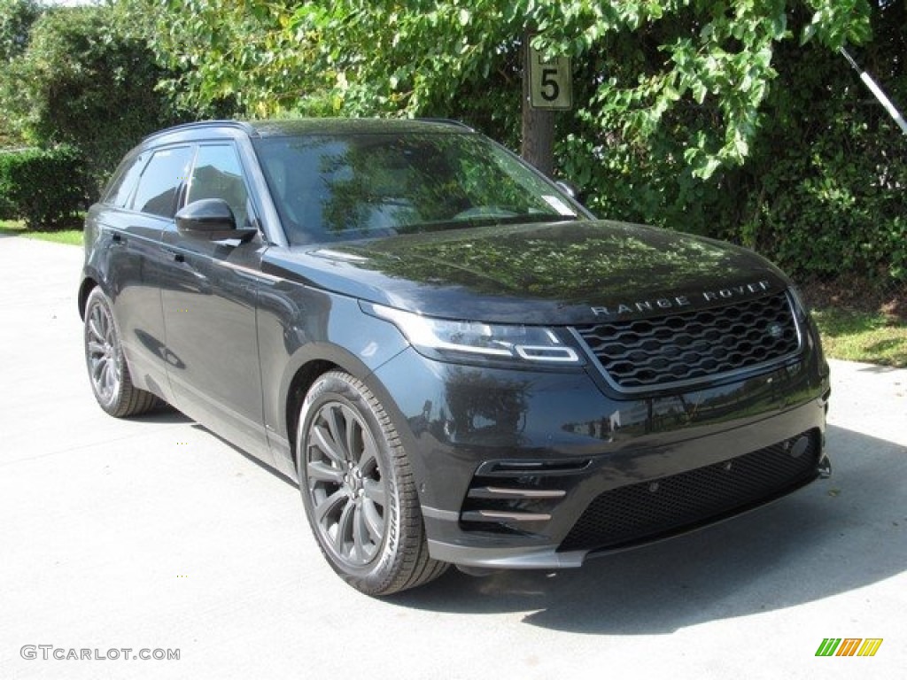 2019 Range Rover Velar R-Dynamic HSE - Santorini Black Metallic / Light Oyster/Ebony photo #2