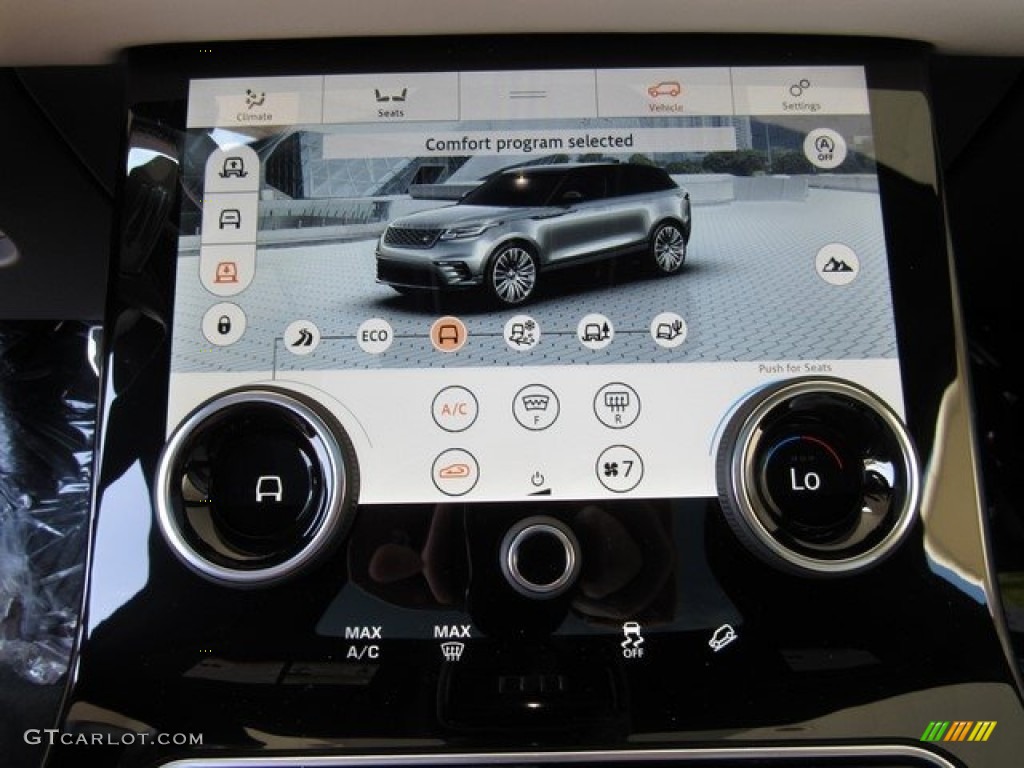 2019 Range Rover Velar R-Dynamic HSE - Santorini Black Metallic / Light Oyster/Ebony photo #34