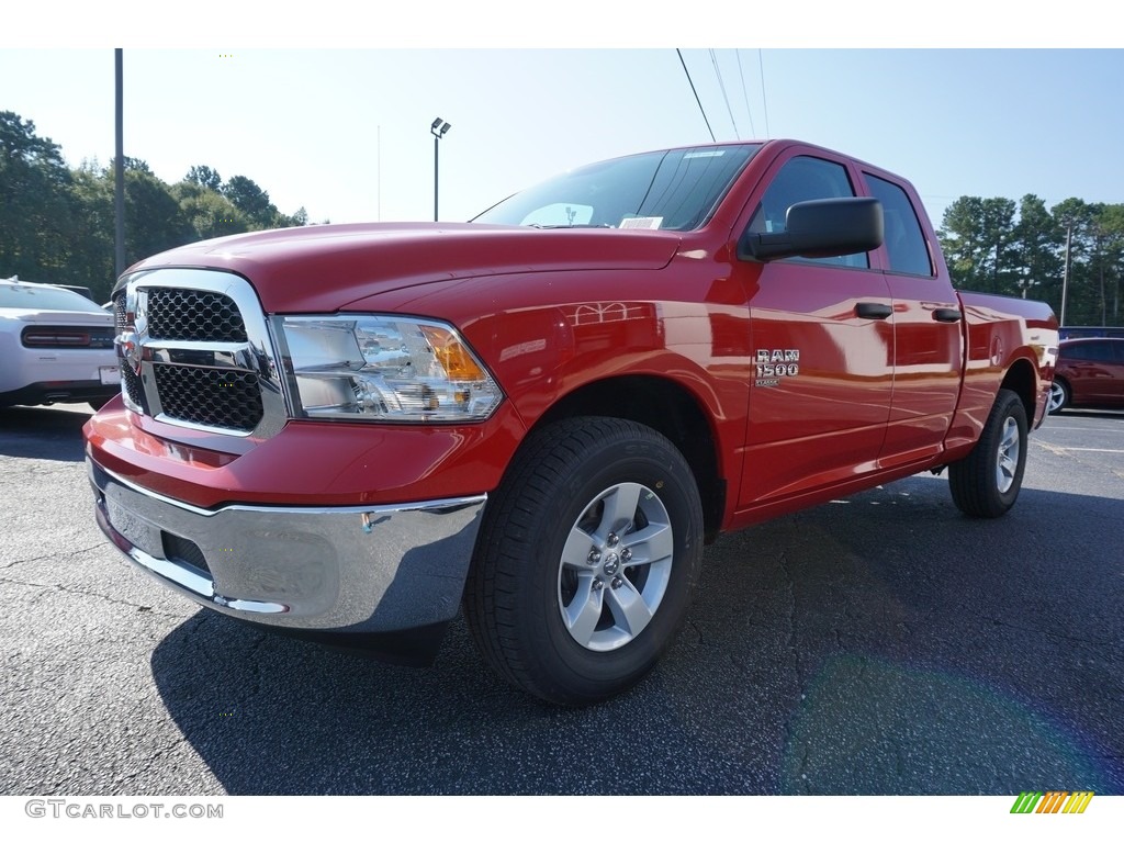 2019 1500 Classic Tradesman Quad Cab - Flame Red / Black/Diesel Gray photo #3