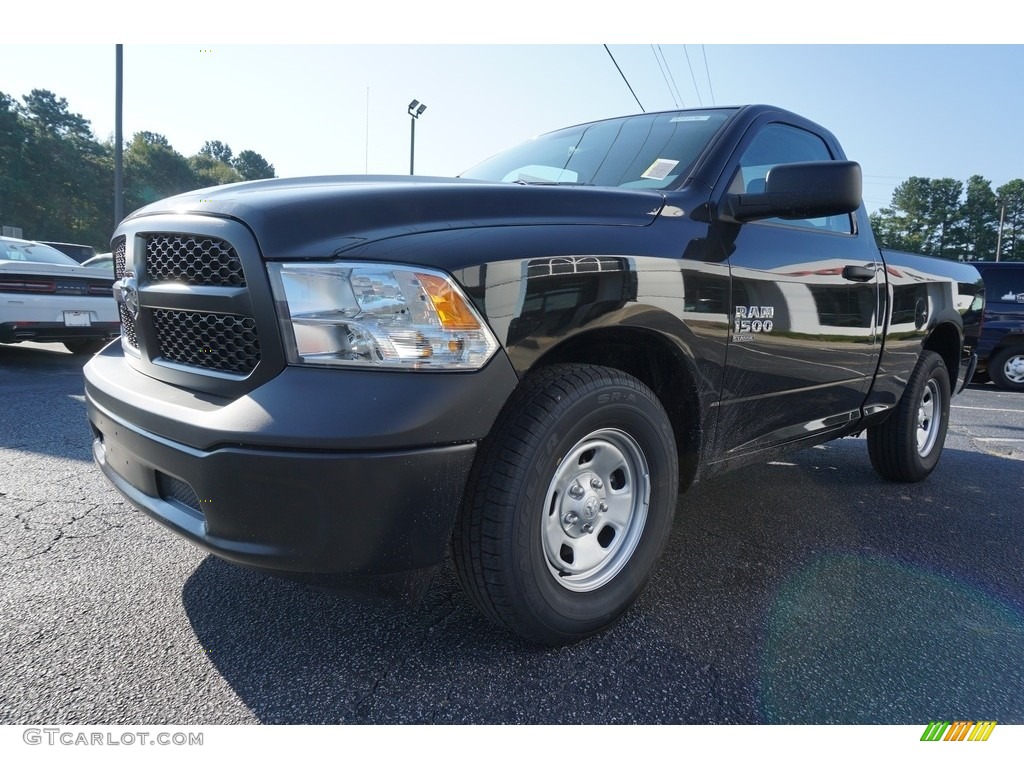 2019 1500 Classic Tradesman Regular Cab - Diamond Black Crystal Pearl / Black/Diesel Gray photo #3