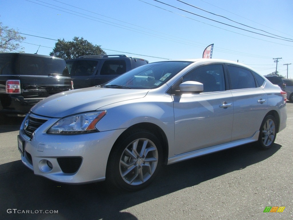 2014 Sentra SR - Brilliant Silver / Charcoal photo #3