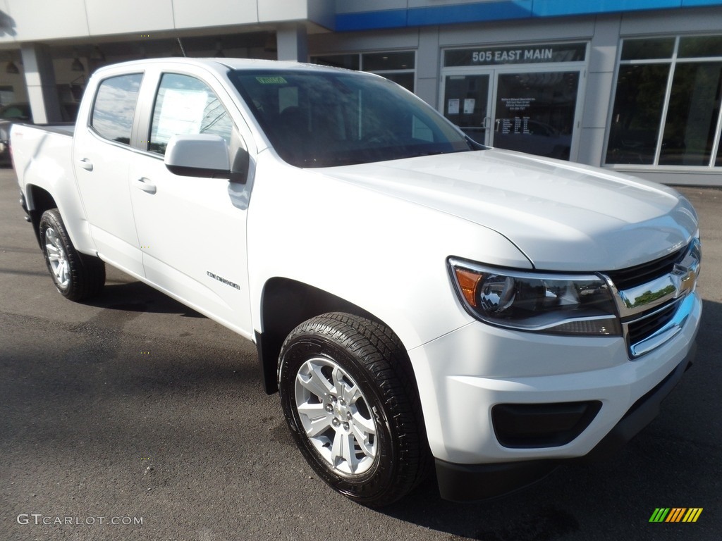 Summit White 2019 Chevrolet Colorado LT Crew Cab 4x4 Exterior Photo #129509409