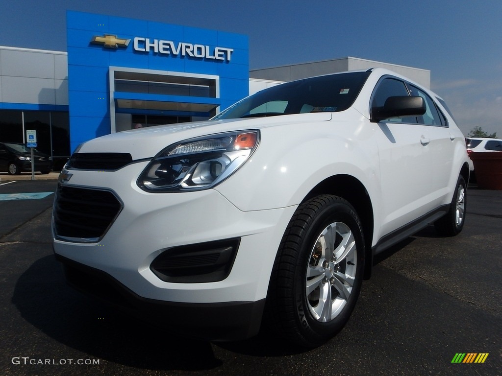 2016 Equinox LS AWD - Summit White / Jet Black photo #2