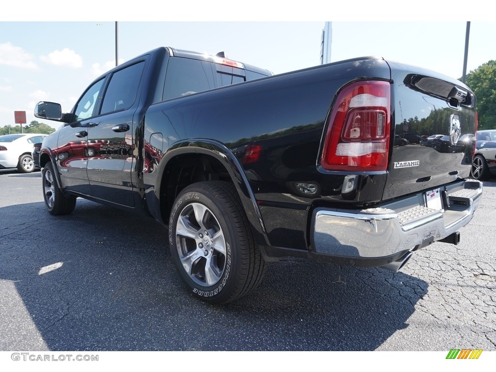 2019 1500 Laramie Crew Cab - Diamond Black Crystal Pearl / Black photo #15