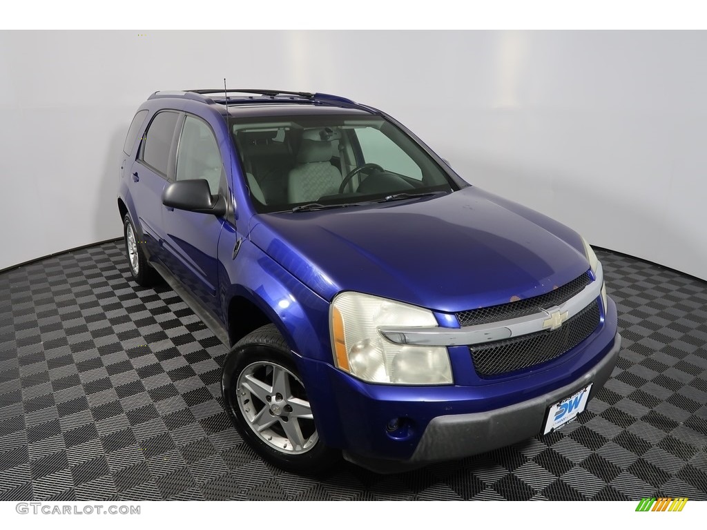 2005 Equinox LT AWD - Laser Blue Metallic / Light Gray photo #2