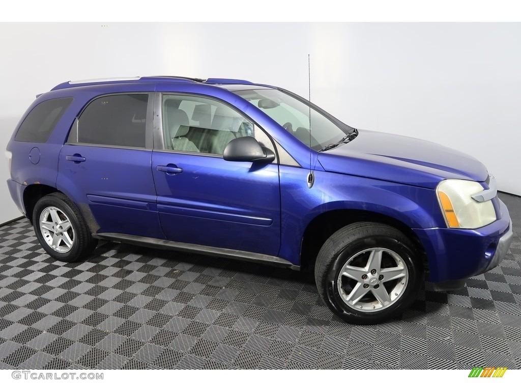 2005 Equinox LT AWD - Laser Blue Metallic / Light Gray photo #4