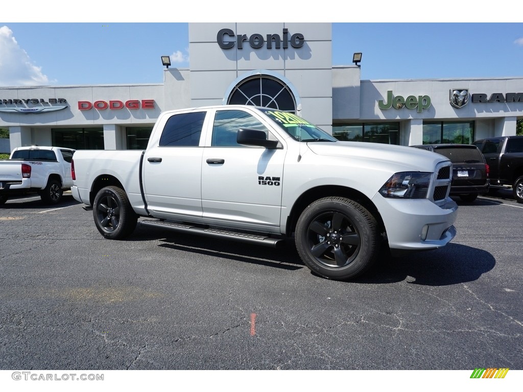 2018 1500 Express Crew Cab - Bright Silver Metallic / Black/Diesel Gray photo #1