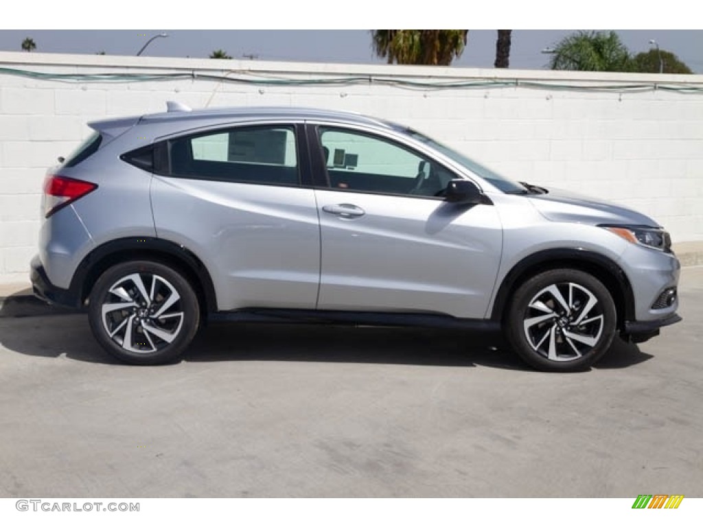 Lunar Silver Metallic 2019 Honda HR-V Sport Exterior Photo #129512835