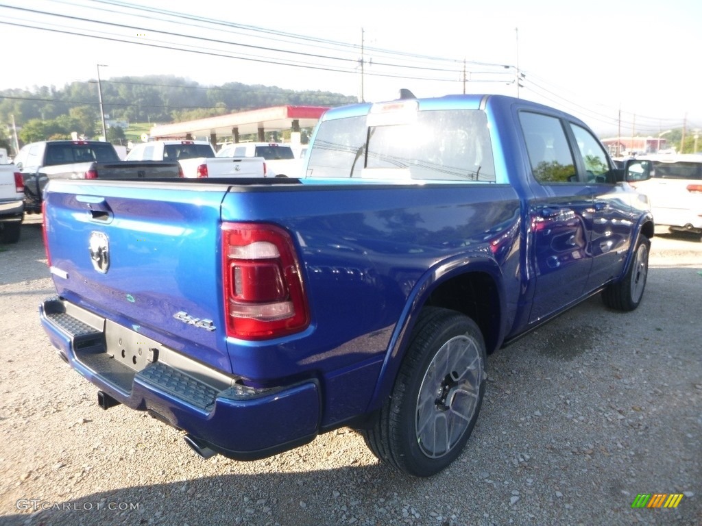 2019 1500 Laramie Crew Cab 4x4 - Blue Streak Pearl / Black photo #4