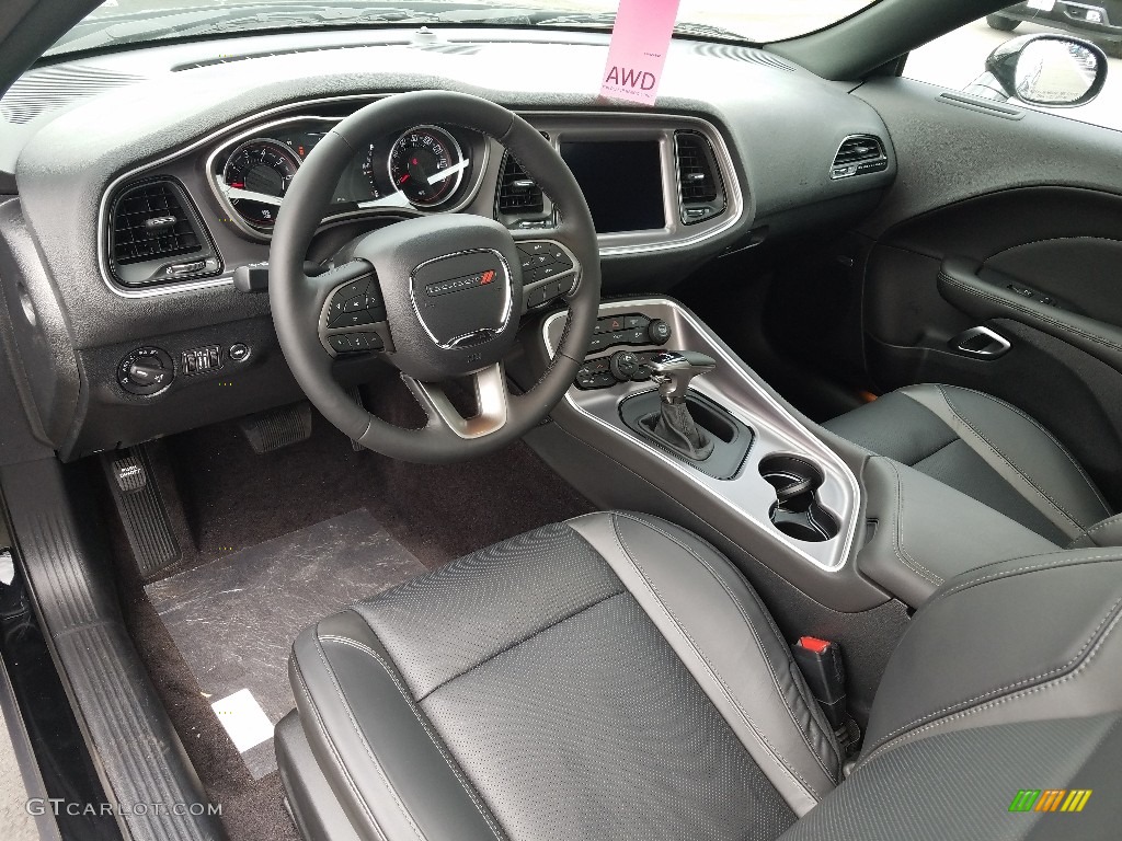 Black Interior 2019 Dodge Challenger SXT AWD Photo #129517670