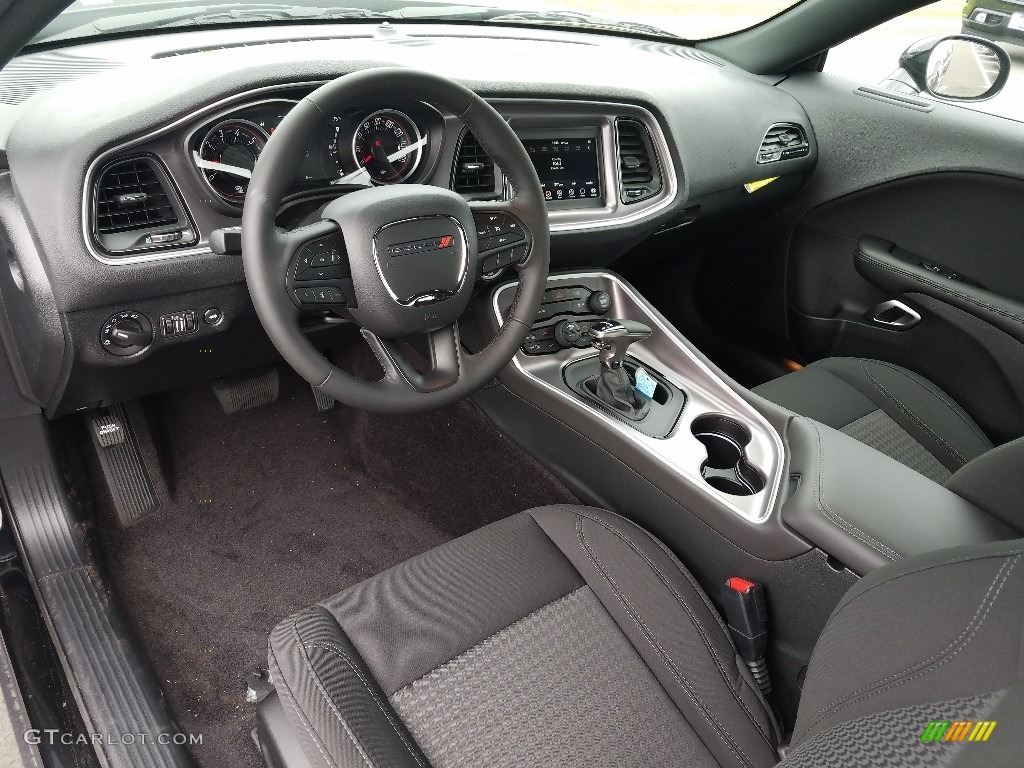 Black Interior 2019 Dodge Challenger SXT AWD Photo #129518006