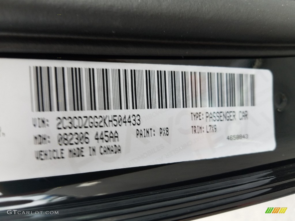2019 Challenger Color Code PX8 for Pitch Black Photo #129518060