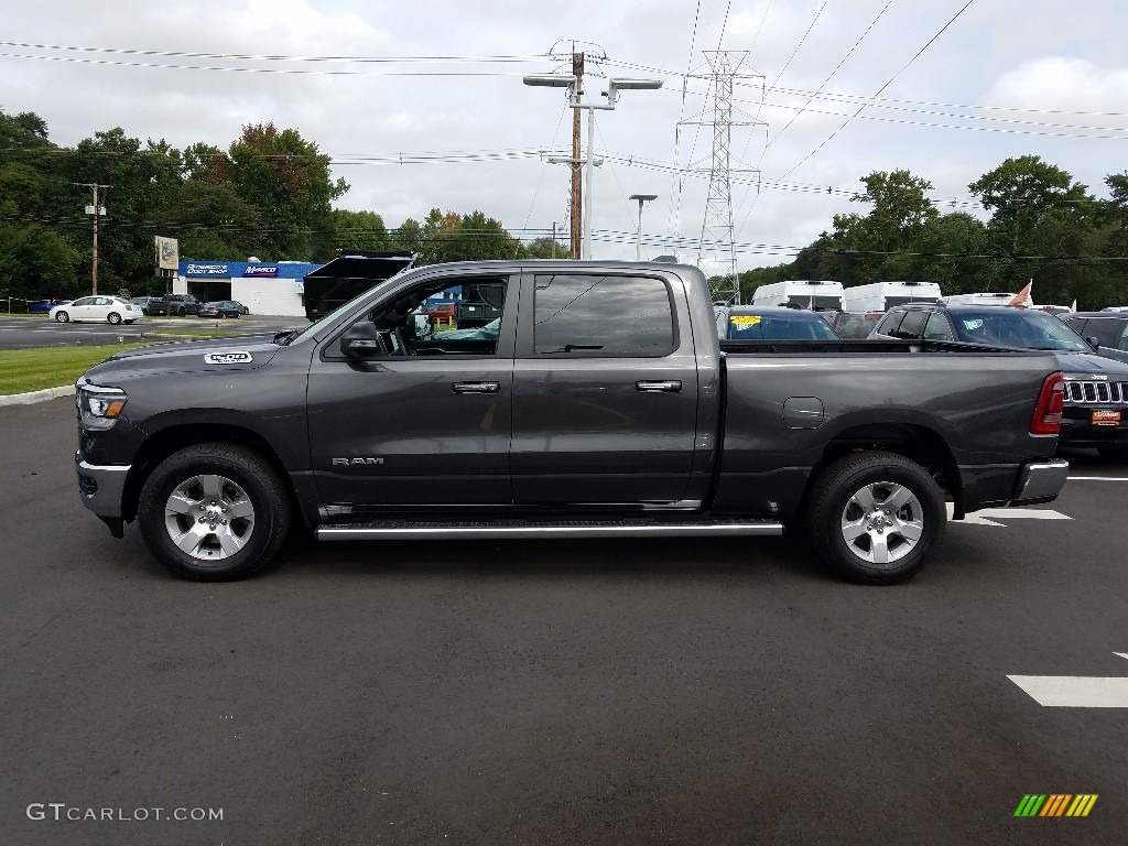 2019 1500 Big Horn Crew Cab 4x4 - Granite Crystal Metallic / Black photo #3