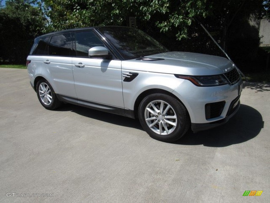 Indus Silver Metallic 2018 Land Rover Range Rover Sport SE Exterior Photo #129520127