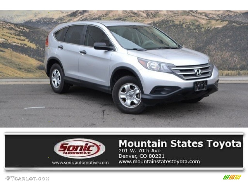 2014 CR-V LX AWD - Alabaster Silver Metallic / Black photo #1