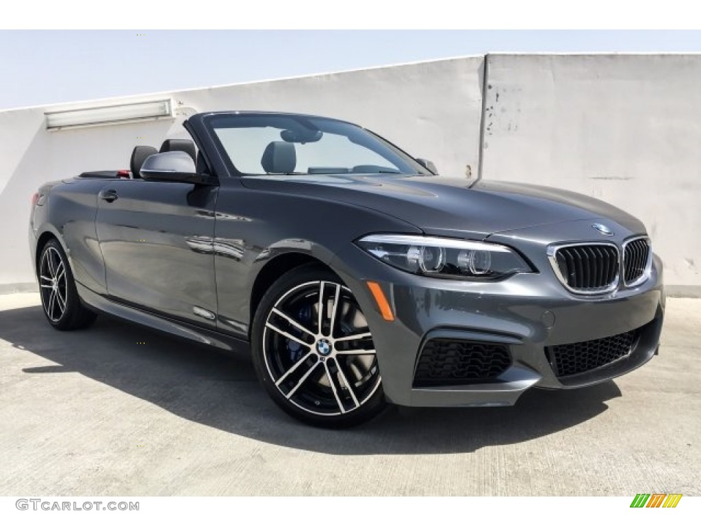 2018 2 Series M240i Convertible - Mineral Grey Metallic / Black photo #12