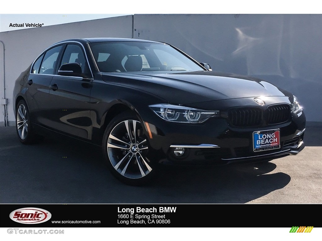 2018 3 Series 330i Sedan - Jet Black / Black photo #1
