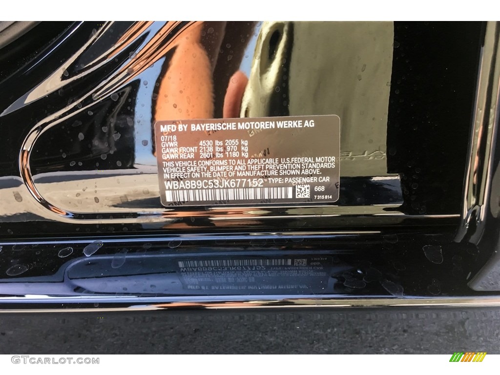 2018 3 Series 330i Sedan - Jet Black / Black photo #9