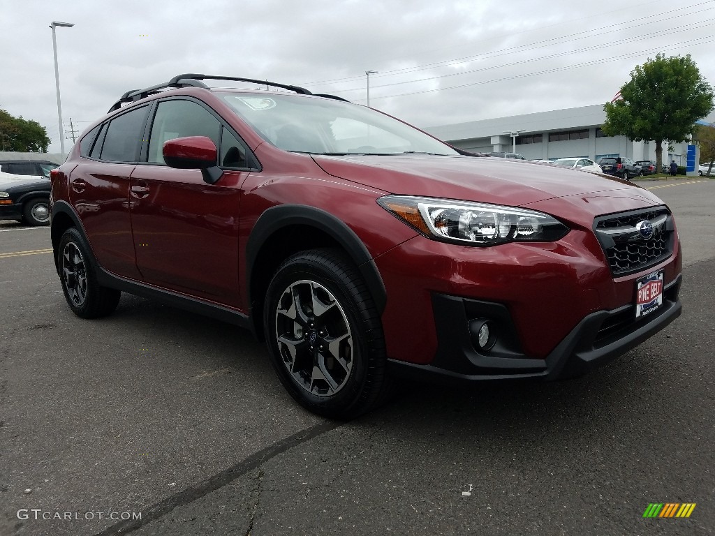2019 Crosstrek 2.0i Premium - Venetian Red Pearl / Black photo #1