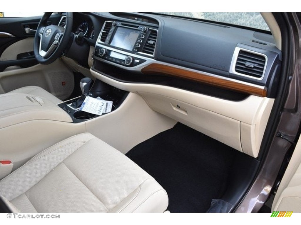 2019 Toyota Highlander Limited AWD Almond Dashboard Photo #129526481