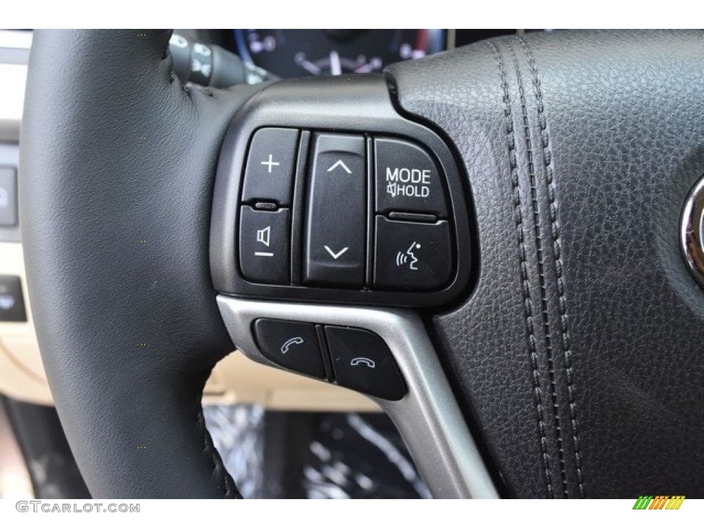 2019 Toyota Highlander Limited AWD Almond Steering Wheel Photo #129526841