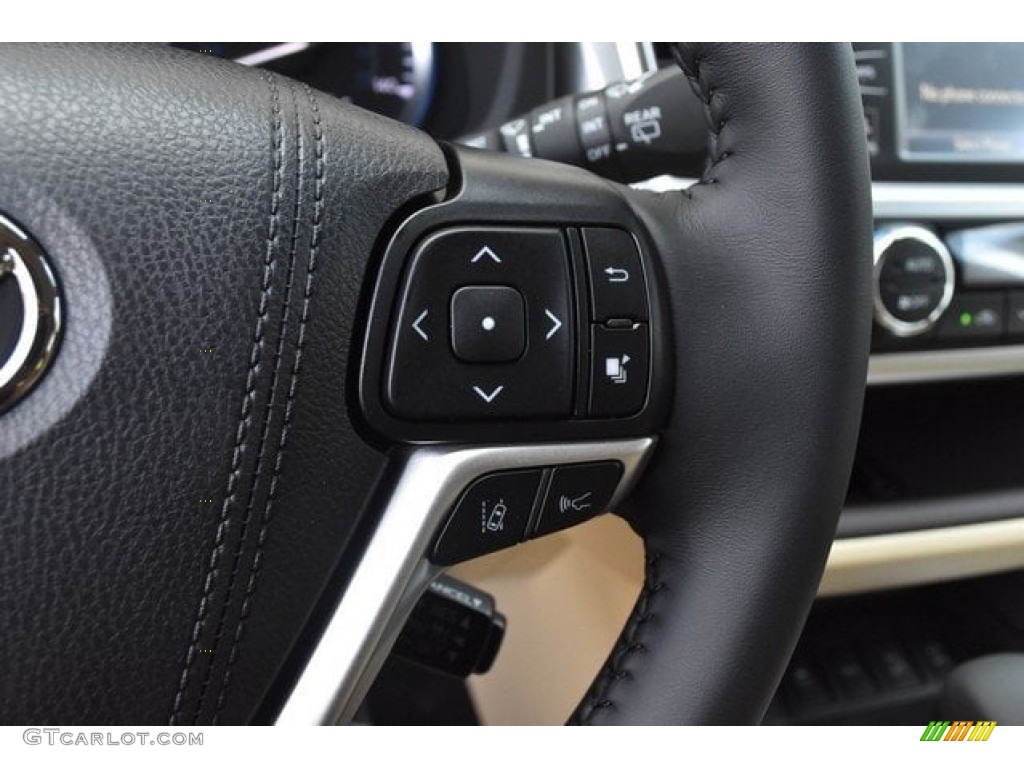 2019 Toyota Highlander Limited AWD Almond Steering Wheel Photo #129526857