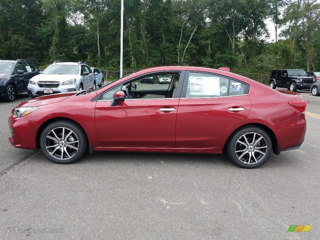 Crimson Red Pearl 2019 Subaru Impreza 2.0i Limited 4-Door Exterior Photo #129526949